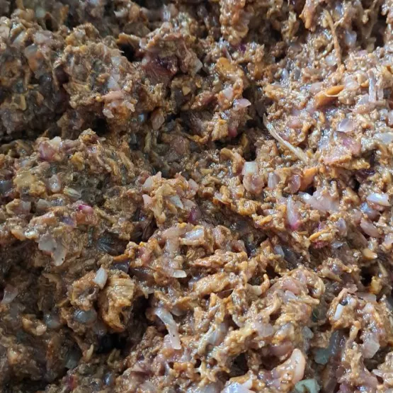 Лисички красный лук